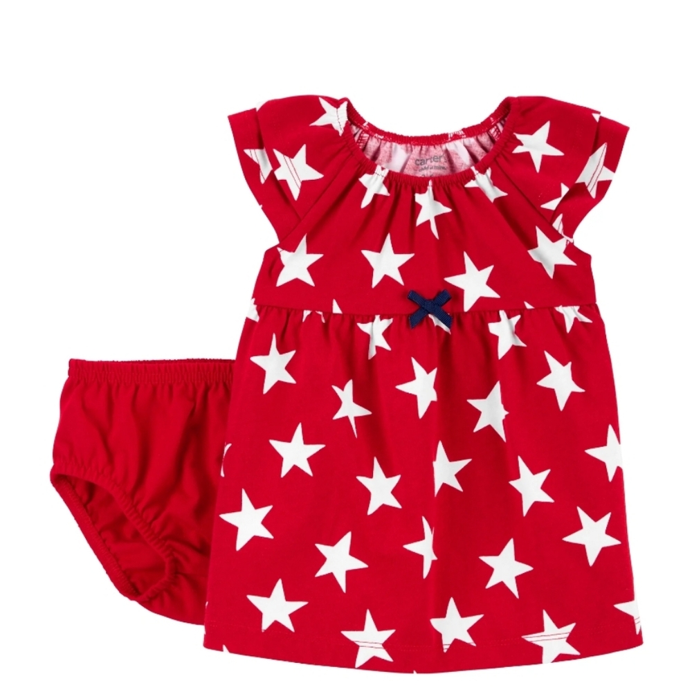 Carter's‎ Child of Mine Baby Girl Patriotic Dress, 2-Piece, Sizes Newborn